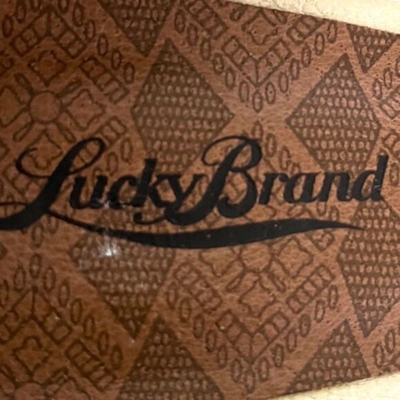 Lucky Brand Lainey Proseco tan Braided Jute Wedge Heels sandals - Picture 2 of 7